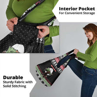 Funny Bigfoot Christmas Grocery Bag Xmas Holiday Patterns - Wonder Print Shop