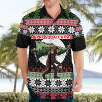 Funny Bigfoot Christmas Hawaiian Shirt Xmas Holiday Patterns - Wonder Print Shop
