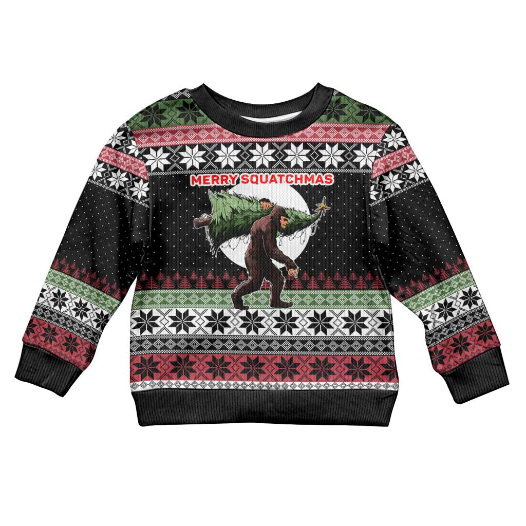 Funny Bigfoot Christmas Kid Ugly Christmas Sweater Xmas Holiday Patterns - Wonder Print Shop