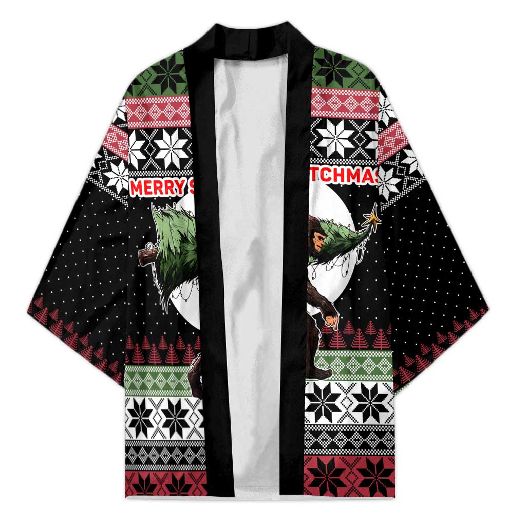 Funny Bigfoot Christmas Kimono Xmas Holiday Patterns - Wonder Print Shop