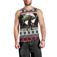 Funny Bigfoot Christmas Men Tank Top Xmas Holiday Patterns - Wonder Print Shop
