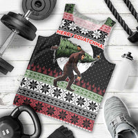 Funny Bigfoot Christmas Men Tank Top Xmas Holiday Patterns - Wonder Print Shop