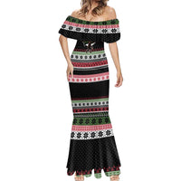 Funny Bigfoot Christmas Mermaid Dress Xmas Holiday Patterns - Wonder Print Shop