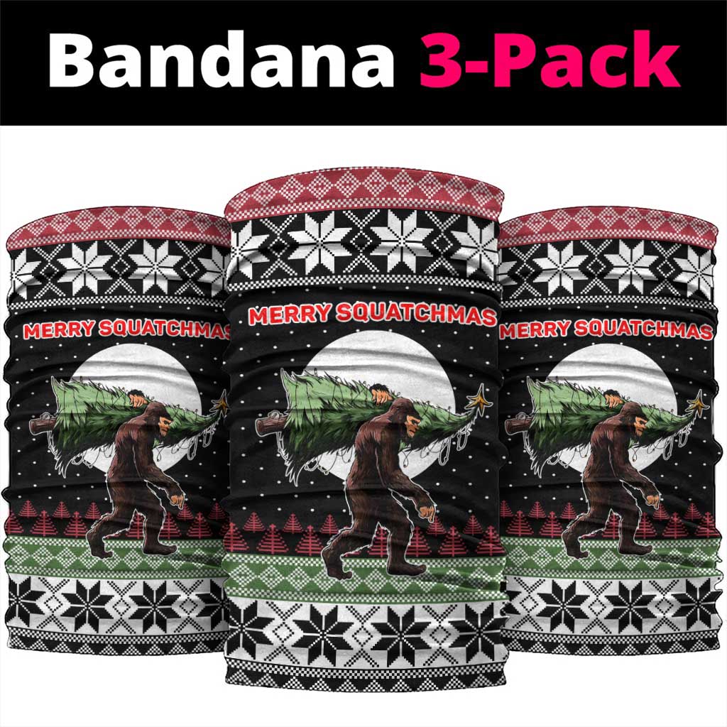 Funny Bigfoot Christmas Neck Gaiter Xmas Holiday Patterns - Wonder Print Shop