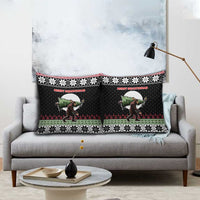 Funny Bigfoot Christmas Pillow Cover Xmas Holiday Patterns - Wonder Print Shop