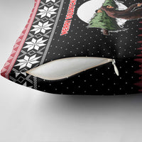 Funny Bigfoot Christmas Pillow Cover Xmas Holiday Patterns - Wonder Print Shop