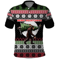 Funny Bigfoot Christmas Polo Shirt Xmas Holiday Patterns - Wonder Print Shop