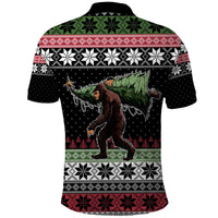 Funny Bigfoot Christmas Polo Shirt Xmas Holiday Patterns - Wonder Print Shop