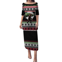 Funny Bigfoot Christmas Puletasi Xmas Holiday Patterns - Wonder Print Shop