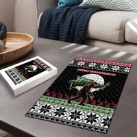 Funny Bigfoot Christmas Puzzle Xmas Holiday Patterns - Wonder Print Shop