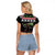 Funny Bigfoot Christmas Raglan Cropped T Shirt Xmas Holiday Patterns - Wonder Print Shop