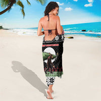 Funny Bigfoot Christmas Sarong Xmas Holiday Patterns - Wonder Print Shop