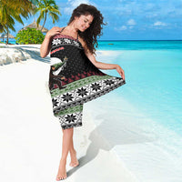 Funny Bigfoot Christmas Sarong Xmas Holiday Patterns - Wonder Print Shop