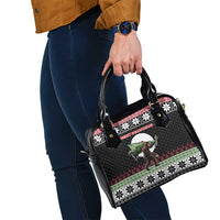 Funny Bigfoot Christmas Shoulder Handbag Xmas Holiday Patterns - Wonder Print Shop
