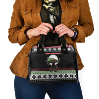 Funny Bigfoot Christmas Shoulder Handbag Xmas Holiday Patterns - Wonder Print Shop