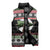 Funny Bigfoot Christmas Sleeveless Puffer Jacket Xmas Holiday Patterns - Wonder Print Shop