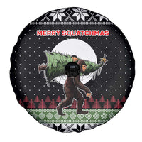 Funny Bigfoot Christmas Spare Tire Cover Xmas Holiday Patterns - Wonder Print Shop