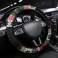 Funny Bigfoot Christmas Steering Wheel Cover Xmas Holiday Patterns - Wonder Print Shop