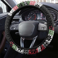 Funny Bigfoot Christmas Steering Wheel Cover Xmas Holiday Patterns - Wonder Print Shop