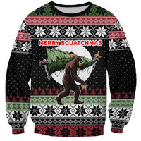 Funny Bigfoot Christmas Sweatshirt Xmas Holiday Patterns - Wonder Print Shop
