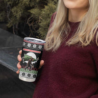 Funny Bigfoot Christmas Tumbler Cup Xmas Holiday Patterns - Wonder Print Shop