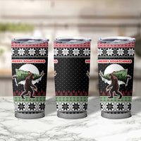 Funny Bigfoot Christmas Tumbler Cup Xmas Holiday Patterns - Wonder Print Shop