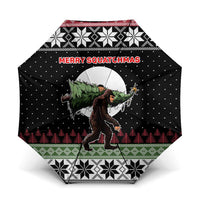 Funny Bigfoot Christmas Umbrella Xmas Holiday Patterns - Wonder Print Shop