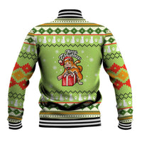 Funny Cat Merry Christmas Baseball Jacket Xmas Holiday Patterns - Wonder Print Shop