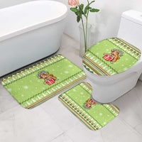 Funny Cat Merry Christmas Bathroom Set Xmas Holiday Patterns - Wonder Print Shop