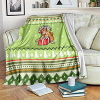 Funny Cat Merry Christmas Blanket Xmas Holiday Patterns - Wonder Print Shop