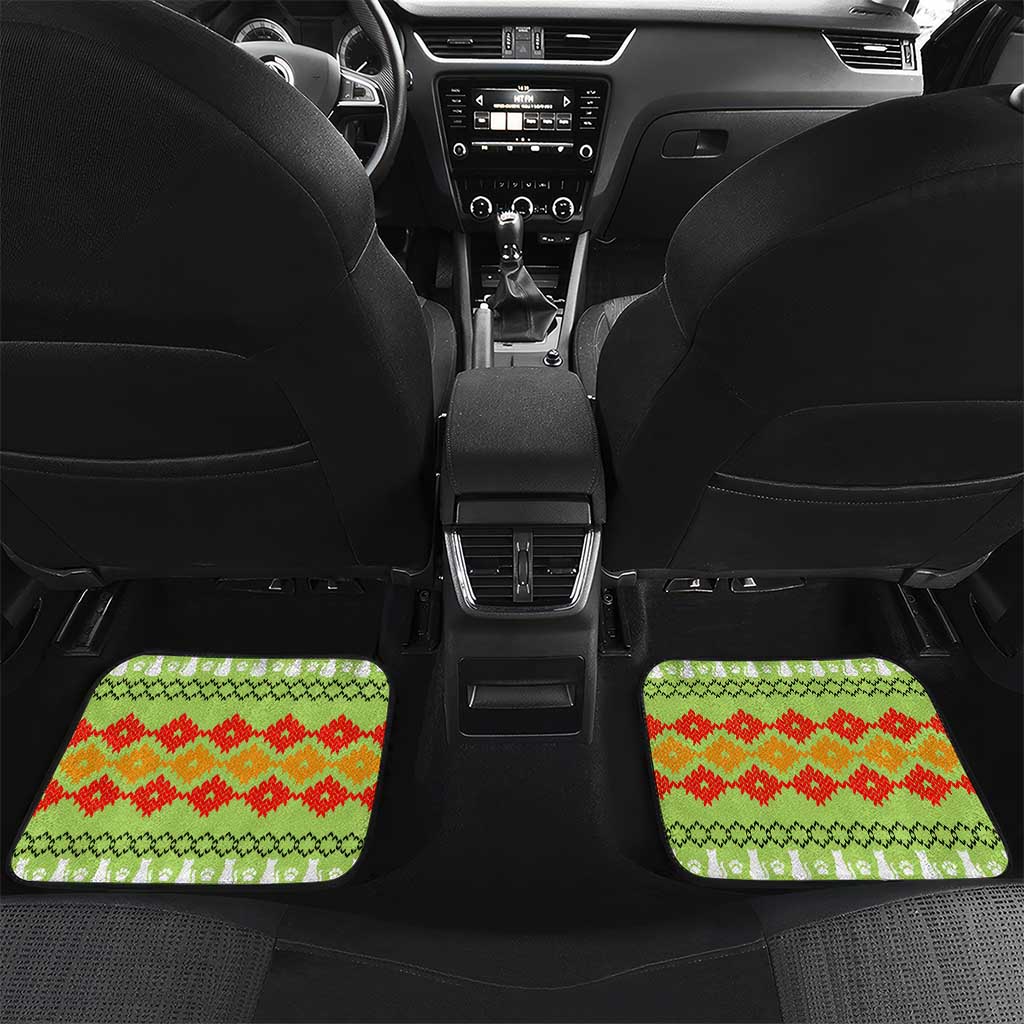 Funny Cat Merry Christmas Car Mats Xmas Holiday Patterns - Wonder Print Shop