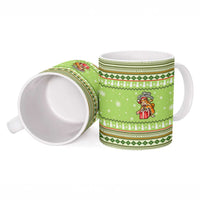 Funny Cat Merry Christmas Ceramic Mug Xmas Holiday Patterns - Wonder Print Shop