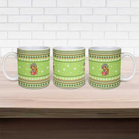 Funny Cat Merry Christmas Ceramic Mug Xmas Holiday Patterns - Wonder Print Shop