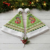 Funny Cat Merry Christmas Santa Hat Xmas Holiday Patterns - Wonder Print Shop
