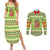 Funny Cat Merry Christmas Couples Matching Summer Maxi Dress and Long Sleeve Button Shirt Xmas Holiday Patterns - Wonder Print Shop