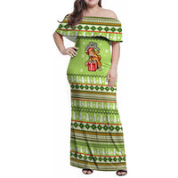 Funny Cat Merry Christmas Family Matching Off Shoulder Maxi Dress and Hawaiian Shirt Xmas Holiday Patterns - Wonder Print Shop