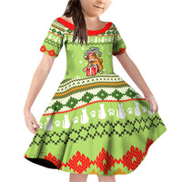 Funny Cat Merry Christmas Family Matching Off Shoulder Short Dress and Hawaiian Shirt Xmas Holiday Patterns - Wonder Print Shop