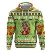 Funny Cat Merry Christmas Hoodie Xmas Holiday Patterns - Wonder Print Shop