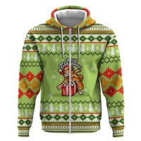 Funny Cat Merry Christmas Hoodie Xmas Holiday Patterns - Wonder Print Shop