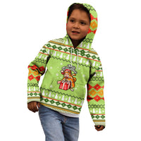 Funny Cat Merry Christmas Kid Hoodie Xmas Holiday Patterns - Wonder Print Shop