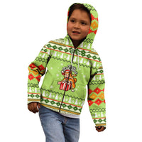 Funny Cat Merry Christmas Kid Hoodie Xmas Holiday Patterns - Wonder Print Shop