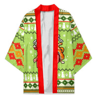 Funny Cat Merry Christmas Kimono Xmas Holiday Patterns - Wonder Print Shop