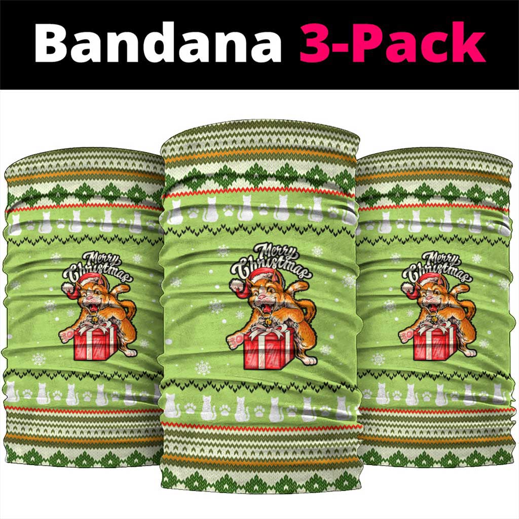 Funny Cat Merry Christmas Neck Gaiter Xmas Holiday Patterns - Wonder Print Shop