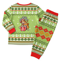 Funny Cat Merry Christmas Pajama Set Xmas Holiday Patterns - Wonder Print Shop