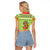 Funny Cat Merry Christmas Raglan Cropped T Shirt Xmas Holiday Patterns - Wonder Print Shop