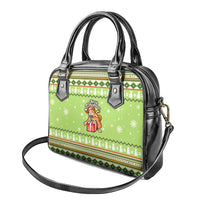 Funny Cat Merry Christmas Shoulder Handbag Xmas Holiday Patterns - Wonder Print Shop