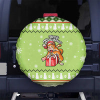 Funny Cat Merry Christmas Spare Tire Cover Xmas Holiday Patterns - Wonder Print Shop