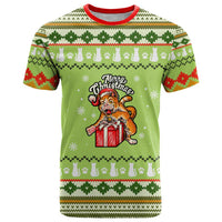 Funny Cat Merry Christmas T Shirt Xmas Holiday Patterns - Wonder Print Shop