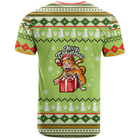 Funny Cat Merry Christmas T Shirt Xmas Holiday Patterns - Wonder Print Shop