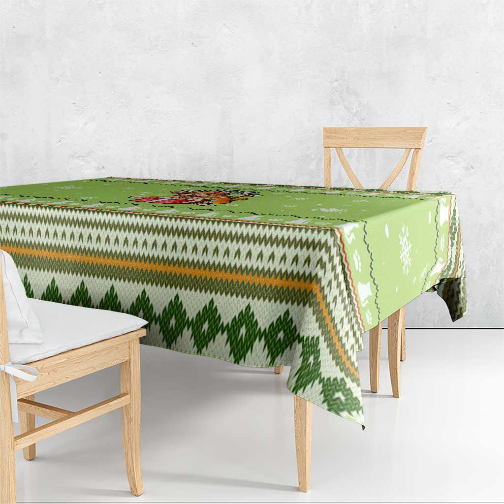 Funny Cat Merry Christmas Tablecloth Xmas Holiday Patterns - Wonder Print Shop